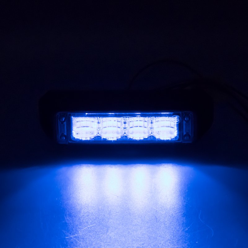 PROFI výstražné LED světlo vnější, modré, 12-24V, ECE R65 (911-C4blu)