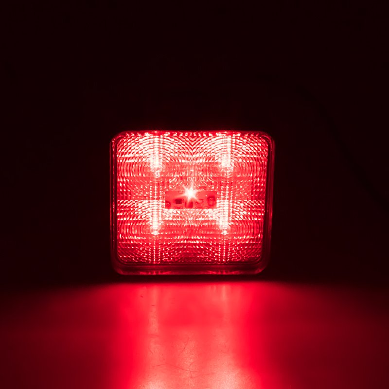 Výstražné LED světlo vnější, červené, 12/24V (kf717red)