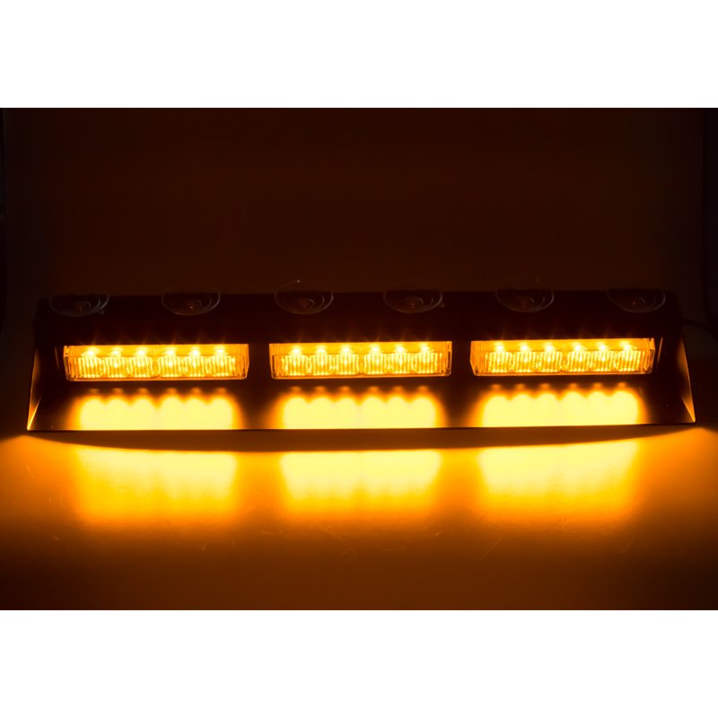 PREDATOR LED vnitn, 18x3W, 12-24V, oranov, 490mm, ECE R10 (kf753)