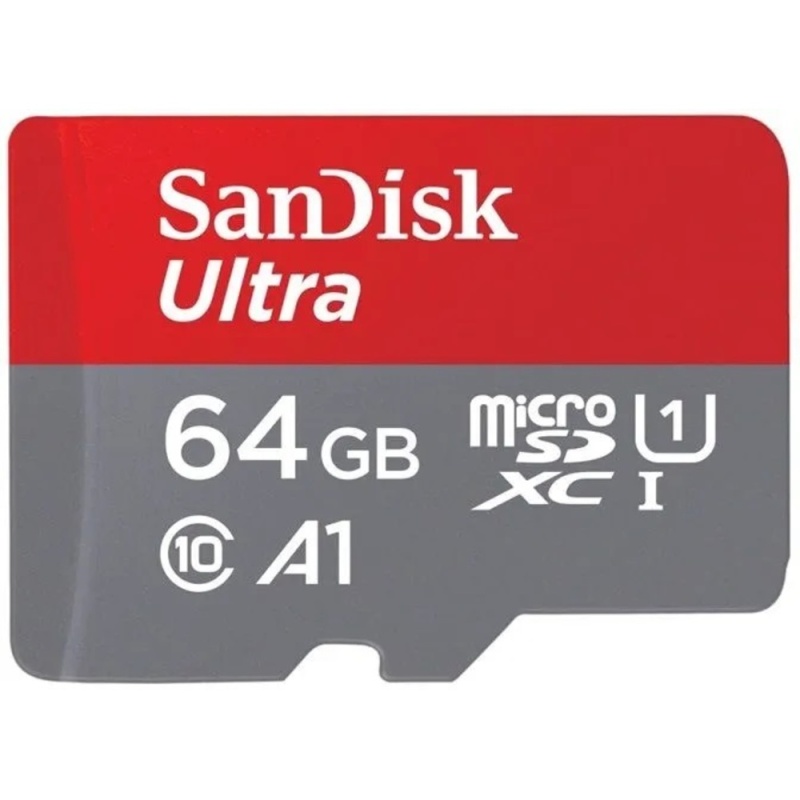 Paměťová karta MicroSDXC 64GB 140M UHS-I + adaptér, SANDISK (8064gCL10SA)