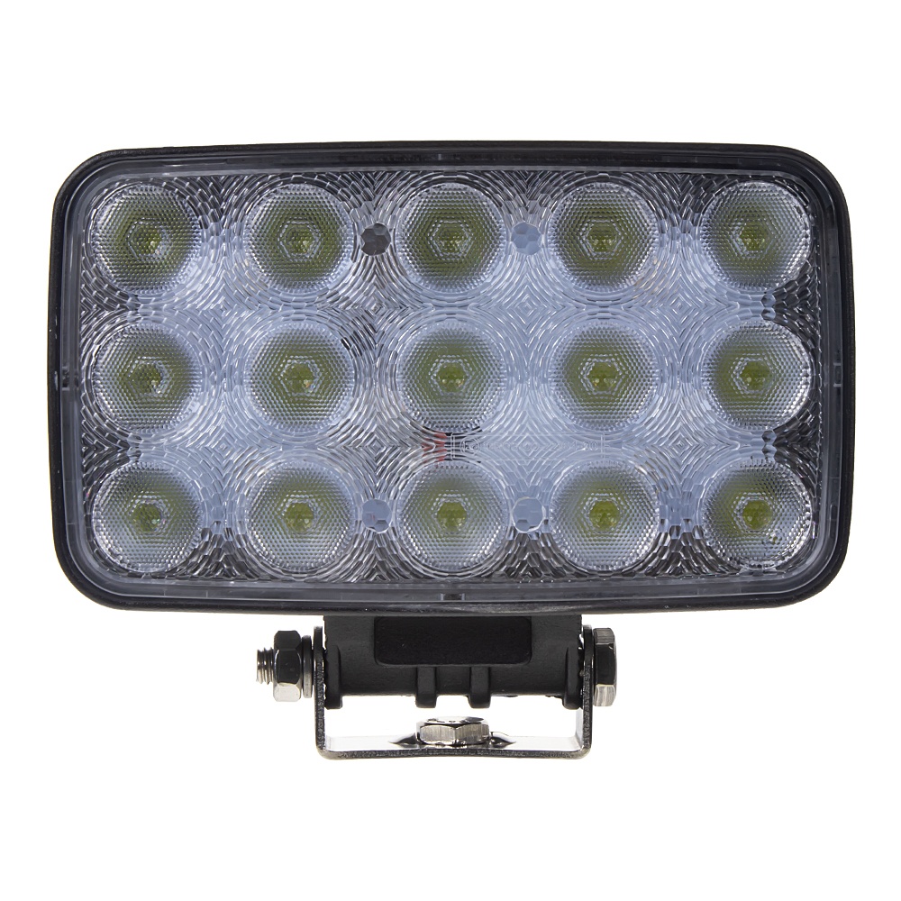 LED světlo obdélníkové, 15x3W, 152x118x50mm, ECE R10 (wl-8445)