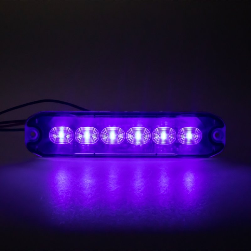 PROFI SLIM výstražné LED světlo vnější, modré, 12-24V, ECE R10 (CH-076blu)