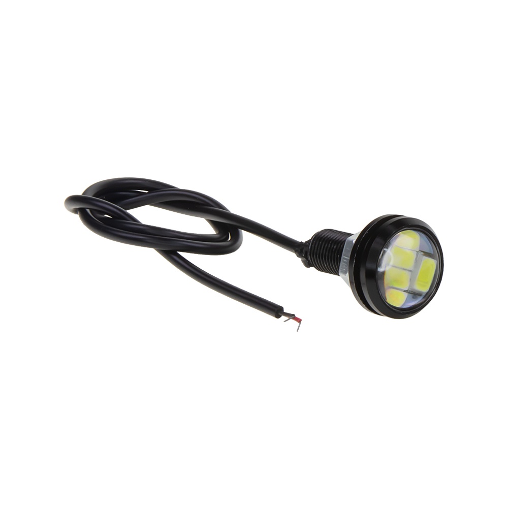 LED světlo pro denní svícení (eagle eye) 23mm, 12V, 6SMD, bílá (95drl23w2)