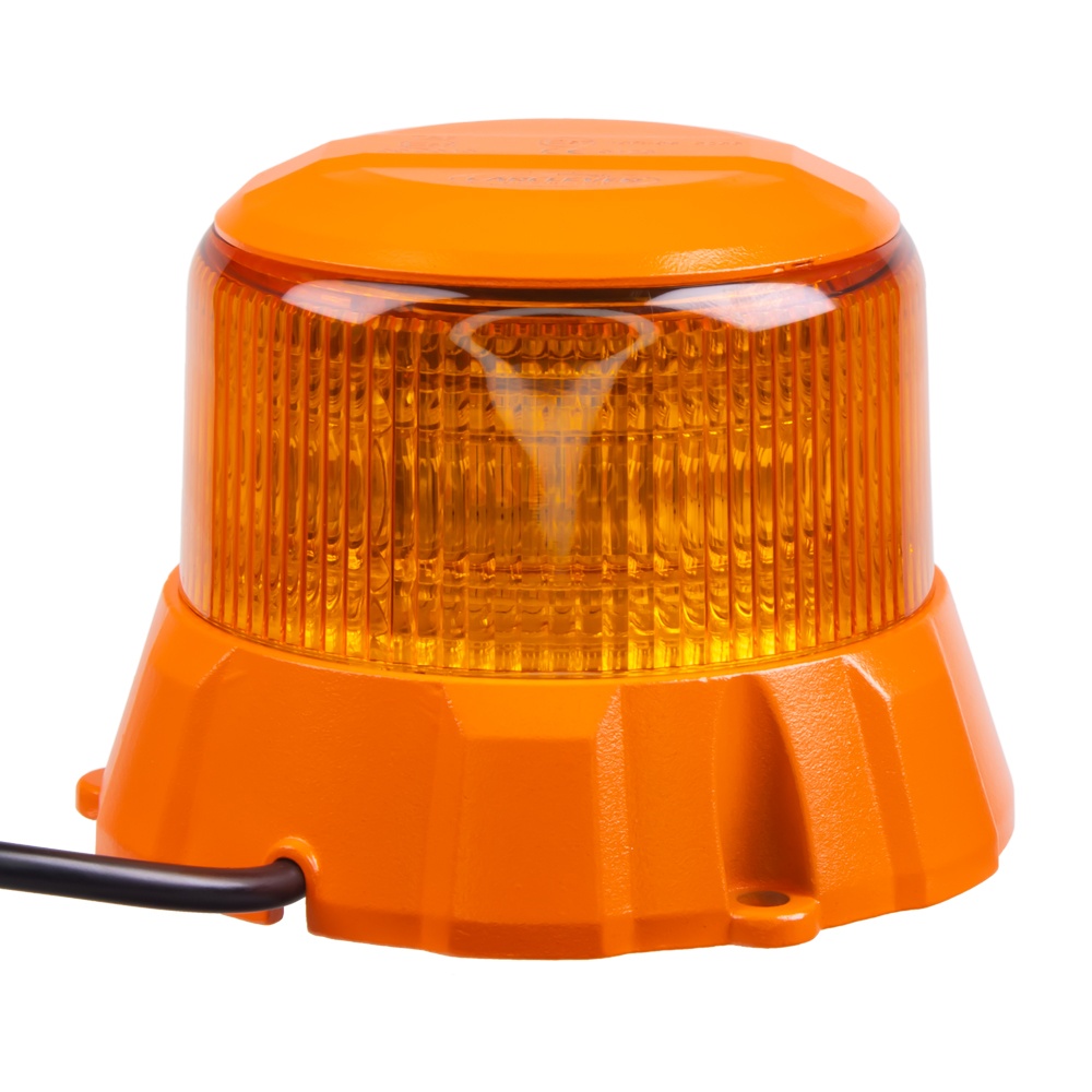 CARCLEVER Robustní oranžový LED maják, oranž.hliník, 48W, ECE R65 (wl404fix)