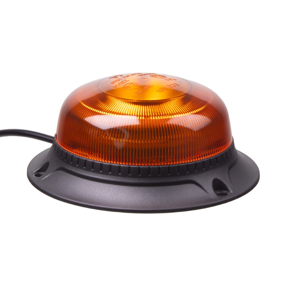 LED maják, 12-24V, 18xLED oranžový, pevná montáž, ECE R65 (wl821fix)