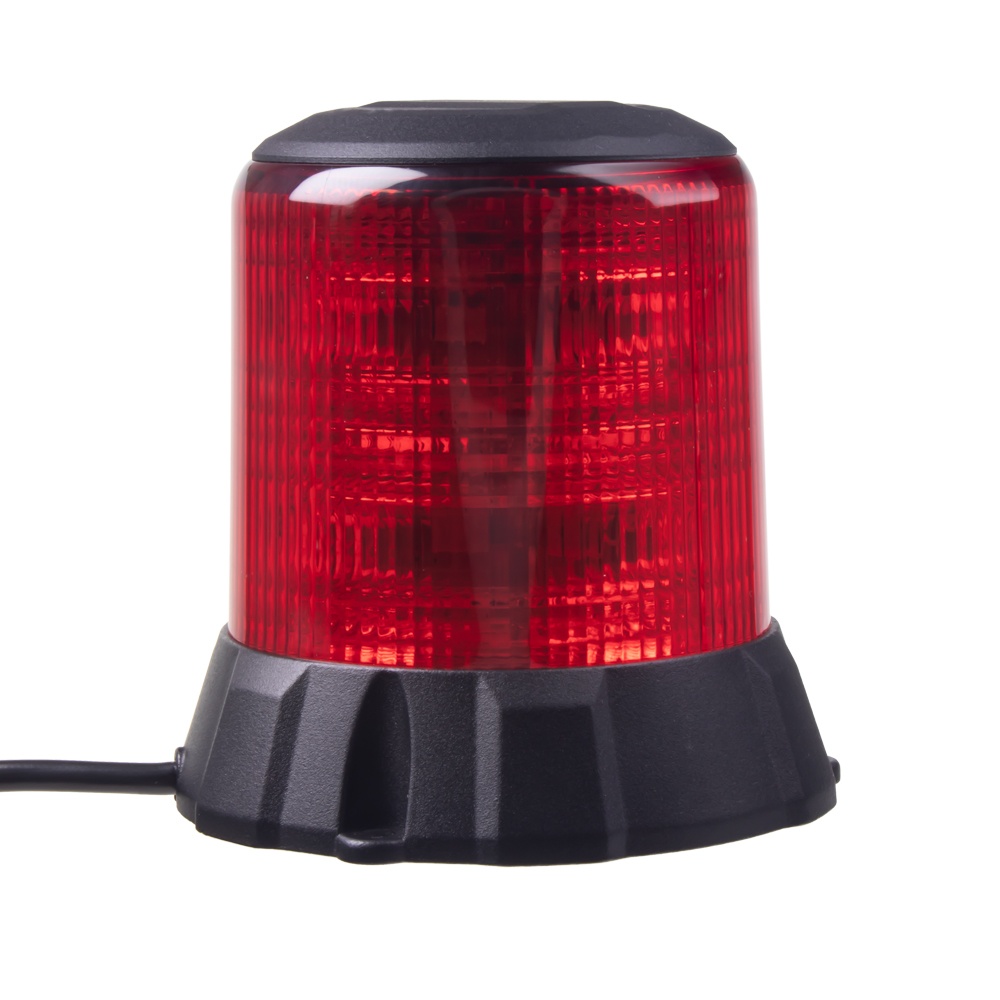 CARCLEVER Robustní červený LED maják, černý hliník, 96W, ECE R65 (wl405fixred)