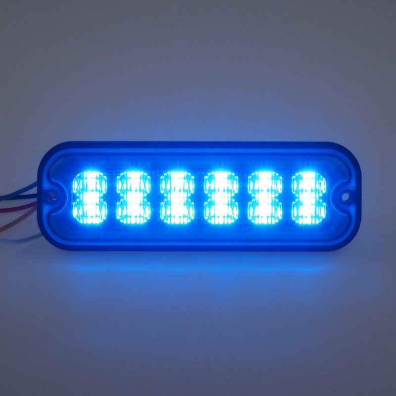 PREDATOR 12x4W LED, 12-24V, modrý, ECE R10 (br012B)