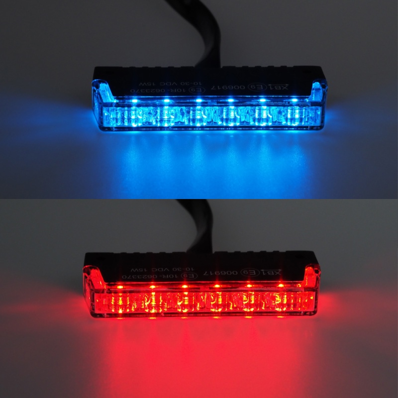 PROFI SLIM vstran LED svtlo vnj, do mky, erveno-modr, 12-24V, ECE R10 (911-NR7RB)