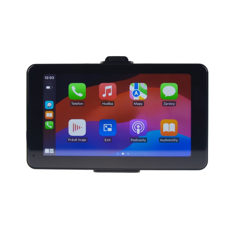 CARCLEVER Monitor 7 s OS Android + Apple CarPlay, Android auto, Bluetooth, micro SD, GPS, park. kamera (ds-703caA) NOVINKA