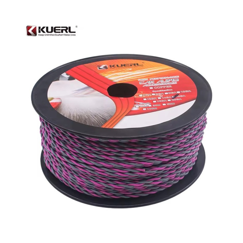 KUERL Kabel kroucený 2x1 mm, fialová, 100 m bal (31212)