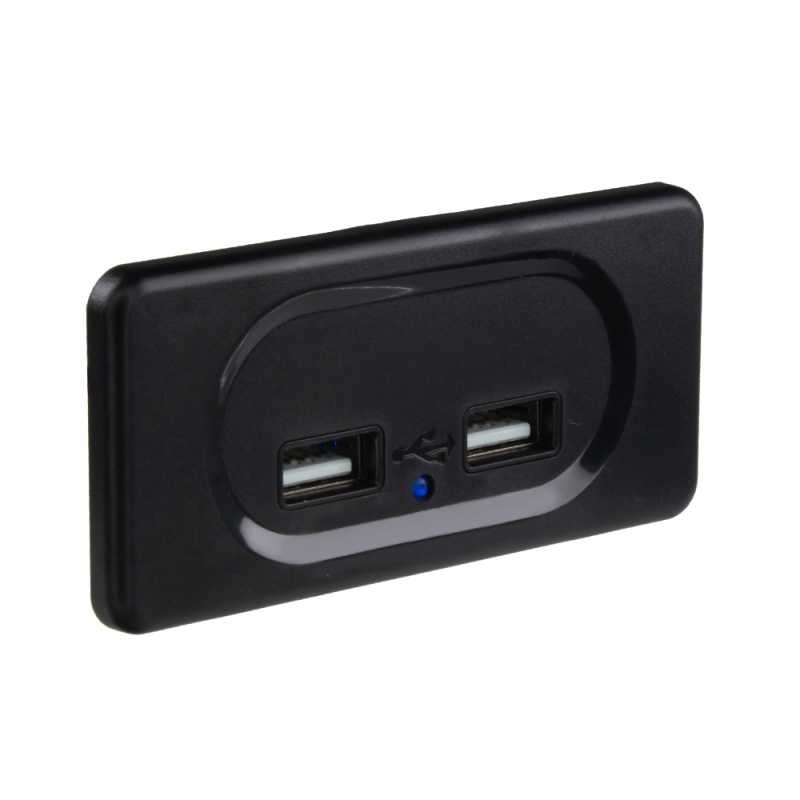 2x USB 3,1A zásuvka 12/24V, montáž na povrch (34679.1)