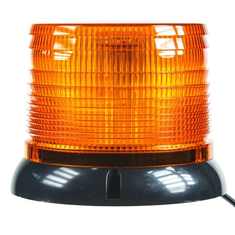 LED maják, 12-24V, oranžový magnet, homologace ECE R10 (wl61)